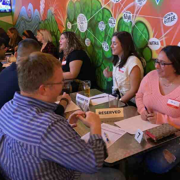 Minneapolis attendees of speed dating in Minnesota enjoying the event!